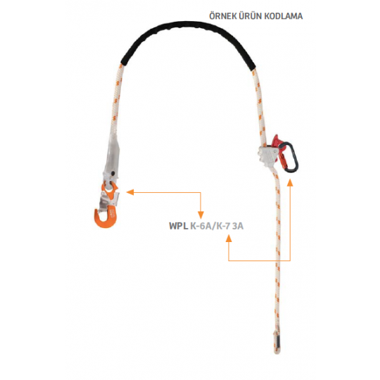 Kaya Safety WPL Konumlandırma Lanyardı Kaya Safety WPL Konumlandırma Lanyardı