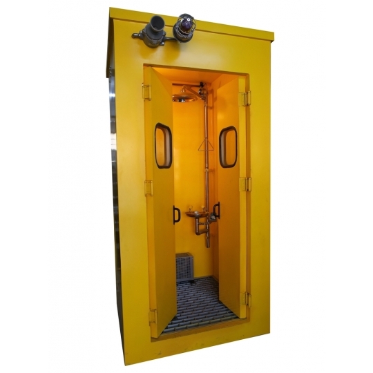 Acil Duş Sistemi, Kabinli, İzoleli, Isıtmalı Bina Dışı İçin Acil Duş Sistemi, Kabinli, İzoleli, Isıtmalı Bina Dışı İçin