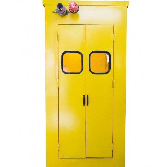 Acil Duş Sistemi, Kabinli, İzoleli, Isıtmalı Bina Dışı İçin Acil Duş Sistemi, Kabinli, İzoleli, Isıtmalı Bina Dışı İçin