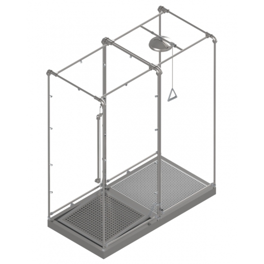 Taşınabilir, Tünel Tipi, Atık Su Toplama Hazneli Dekontaminasyon Ünitesi Taşınabilir, Tünel Tipi, Atık Su Toplama Hazneli Dekontaminasyon Ünitesi