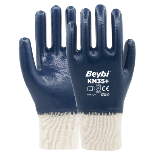 Beybi KN35+ Tam Kaplama Pamuk Nitril Eldiven Beybi KN35+ Tam Kaplama Pamuk Nitril Eldiven