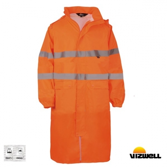 Vizwell™ 150 VWJK67L  D Reflektörlü Pardesü Yağmurluk  Vizwell™ 150 VWJK67L  D Reflektörlü Pardesü Yağmurluk