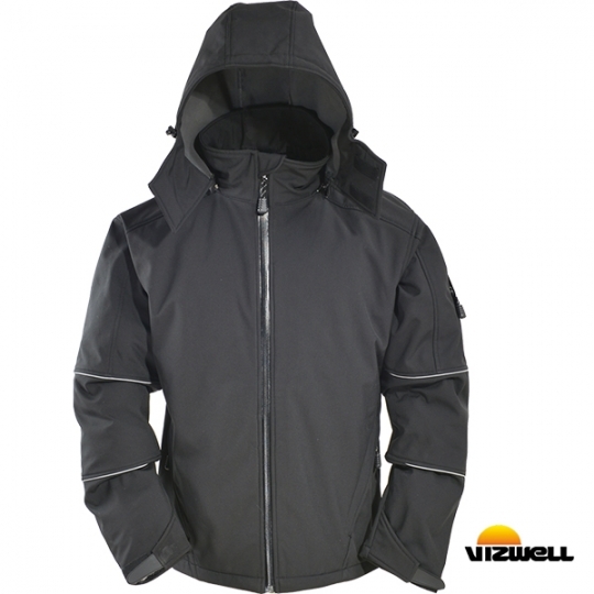 Vizwell™ VWJK112 Dış Mekan Softshell Model Mont  Vizwell™ VWJK112 Dış Mekan Softshell Model Mont