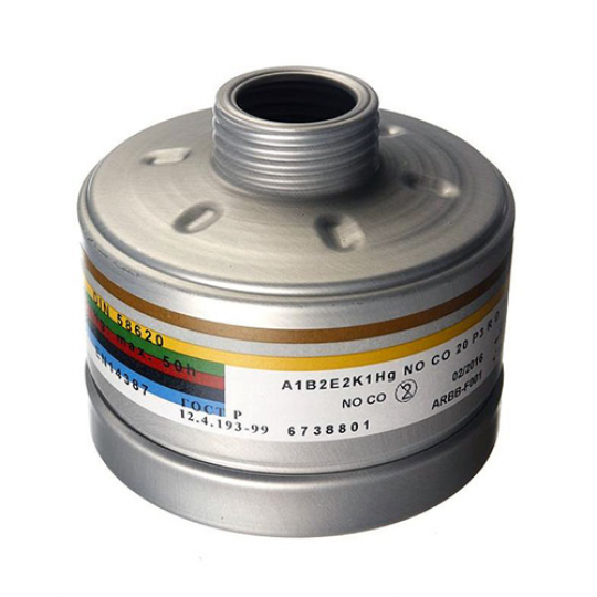 6738801 Drager A1B2E2K1 HG CO NO P3 D Kombine Filtre 6738801 Drager A1B2E2K1 HG CO NO P3 D Kombine Filtre